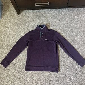 Eddie Bauer Men's Dark Purple Sweater